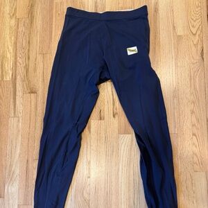 Tracksmith Men's Turnover Tights - Navy Blue - Lined - Running - Size XL